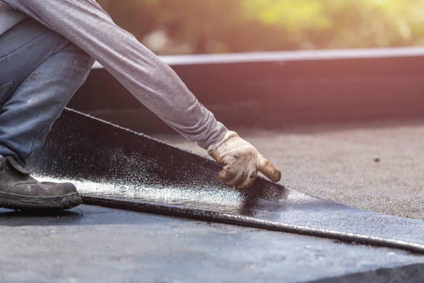Professional Exterior Waterproofing technician working in Conesville, OH